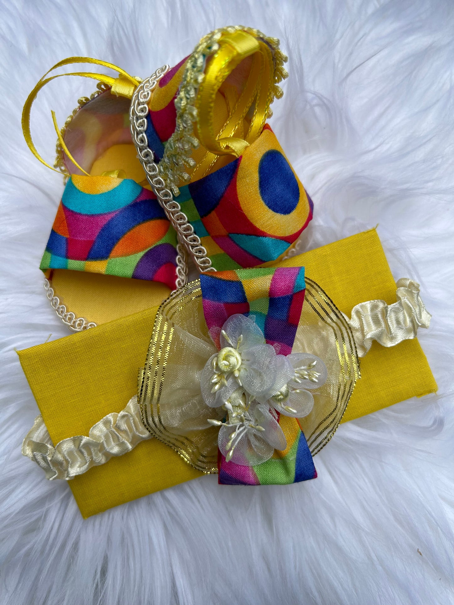 Colorful Baby Sandals W Bow