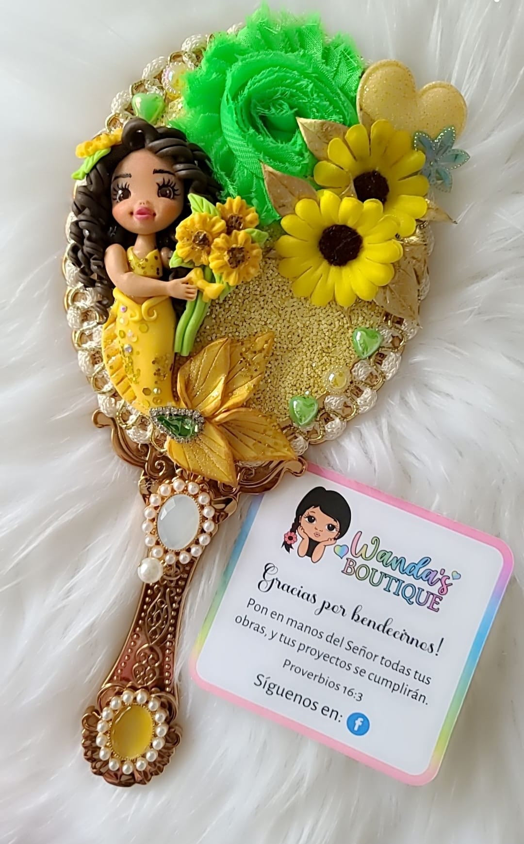 Yellow Mermaid Mirror