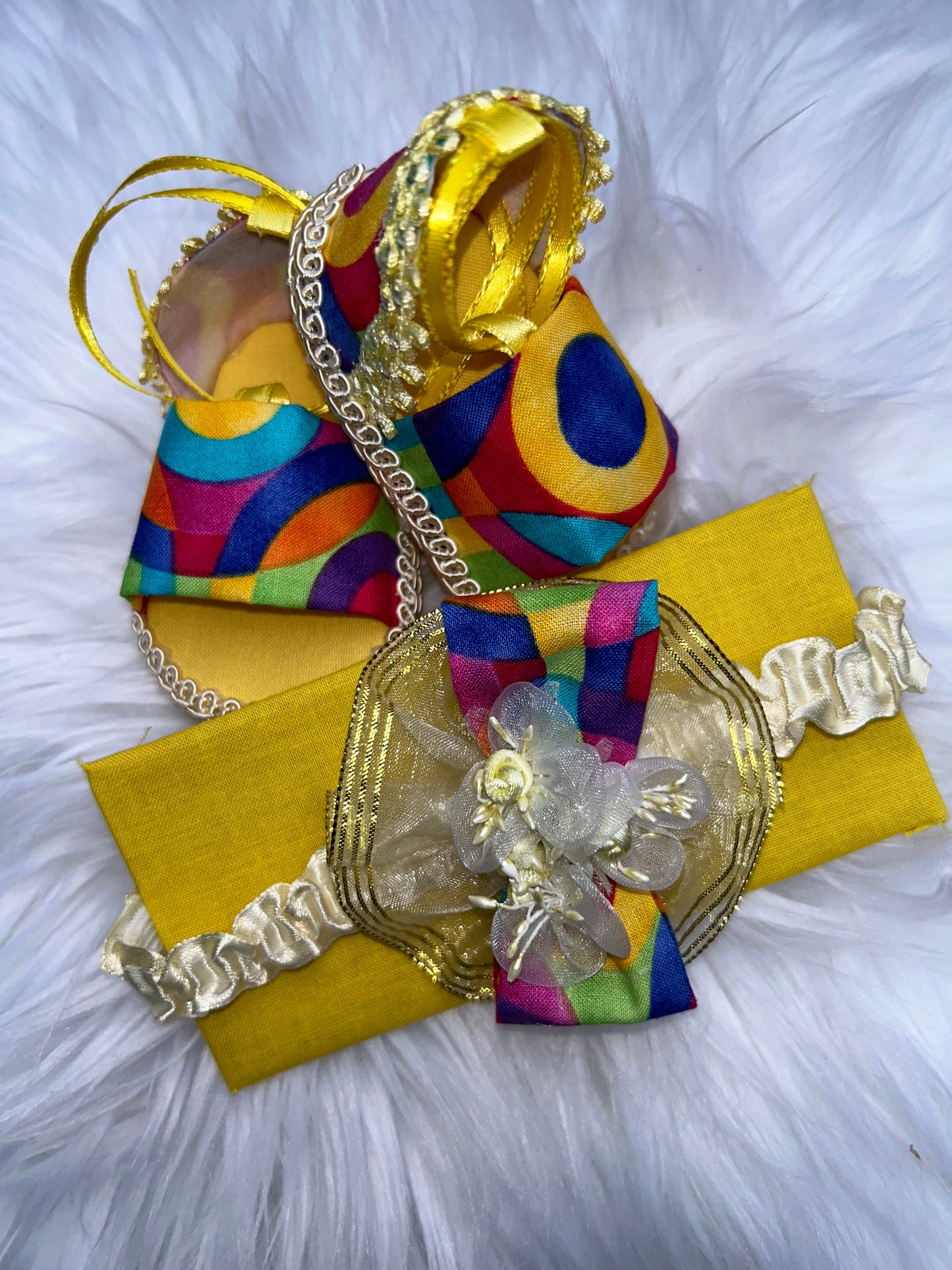 Colorful Baby Sandals W Bow