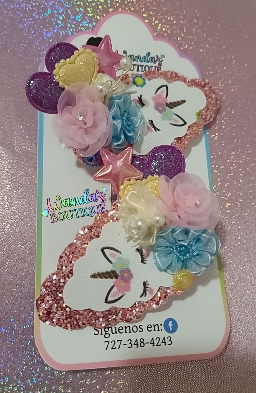 Girls Wallet with Clipshair