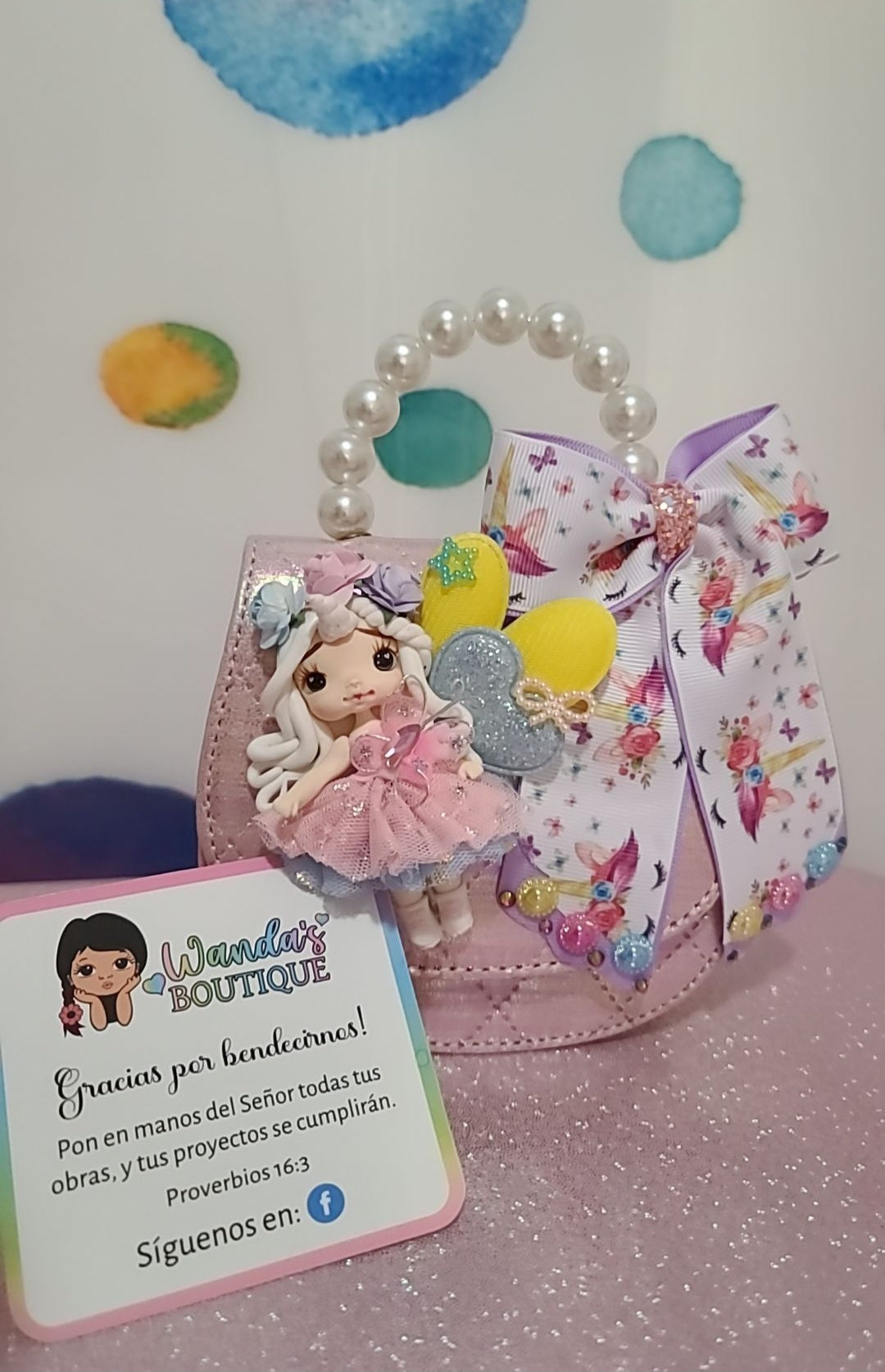 Girls Wallet with Clipshair