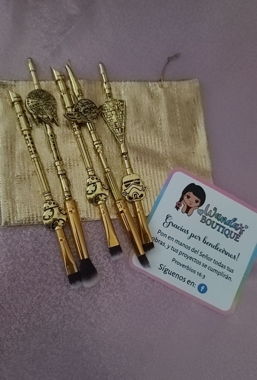 Themed makeup brushes